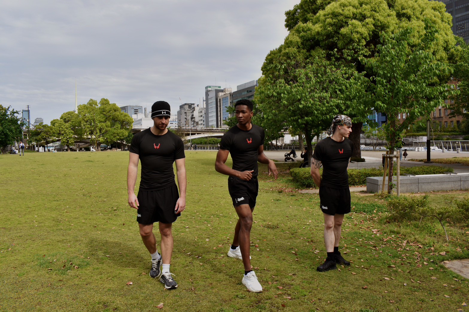 SAMRAI athletes training in the city